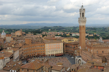Fototapeta na wymiar Siena town-panorama