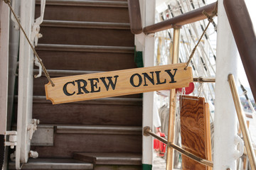sign of crew only