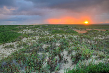 The Nullarbor sunsets in Australia