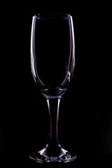 glass on black