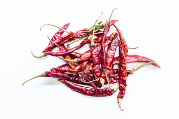 Obraz premium dry red chili peppers