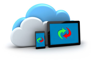 Blue cloud storage share