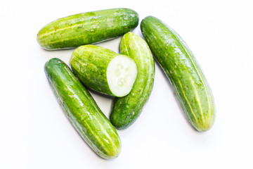 Isolated - Cucumbers