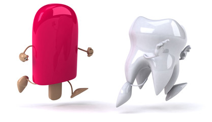 Tooth and ice cream