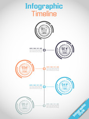 INFOGRAPHIC TIMELINE MODERN CONCEPT TECNOLOGY