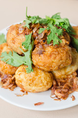 whole eggs boiled fried