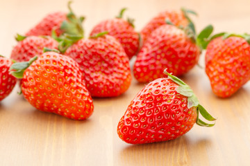 Group of strawberry