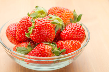 Strawberry in bowl
