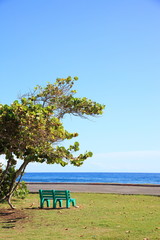 海とベンチ