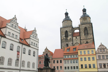 Fototapeta premium Der Marktplatz in Wittenberg