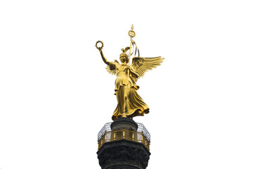 Obraz premium goldelse siegessäule berlin (freisteller)