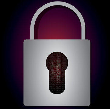Lock on background with HEX-code