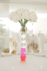 Flowers on Festive Table