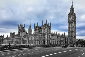 Fototapeta na wymiar London.The Big Ben and Houses of Parliament