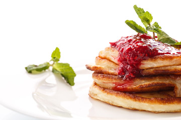 pancakes with jam