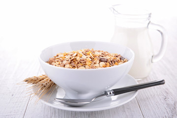 cornflakes and milk
