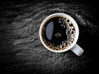 Mug of fresh full roast filter coffee