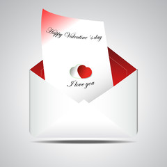 Valentine envelope with a desire