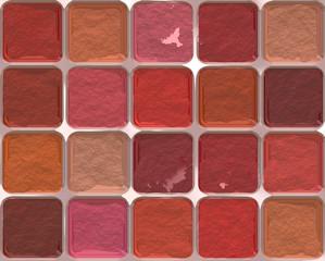 Fototapeta premium many different rouge pattern