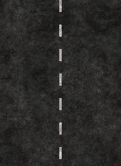 vertical striped line of a road