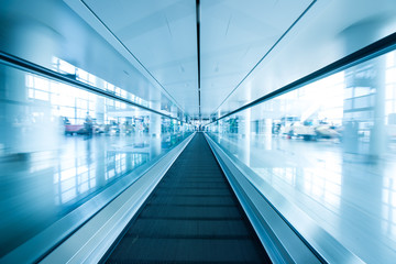 escalator ,interior of airport