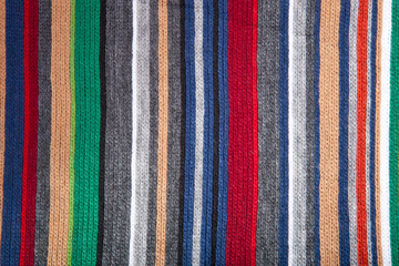 wool background with multicolored stripes
