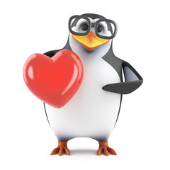 Acedemic penguin is in love