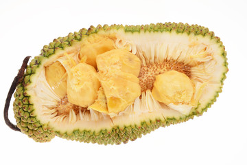 Jackfruit Sectional View Showing The Seeds