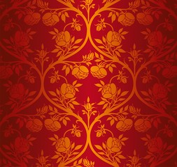 wedding card design, paisley floral design , India