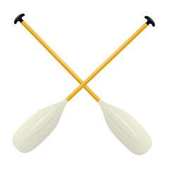 Two oars for canoe