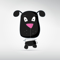 Black Dog Illustration