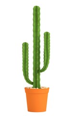 realistic 3d render of cactus