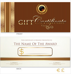 Voucher, Gift certificate, Coupon template