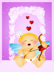 Obraz premium cute cupid
