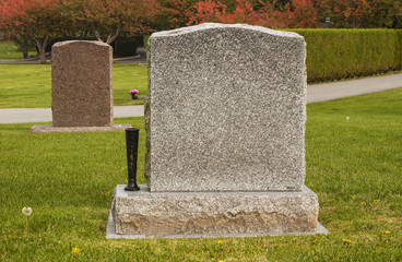Two Blank Tombstones