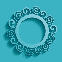 Abstract round ornament