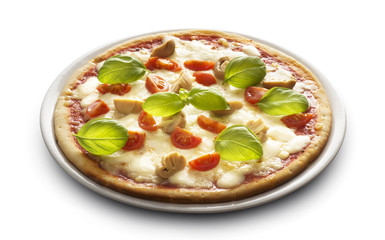 pizza with mushrooms