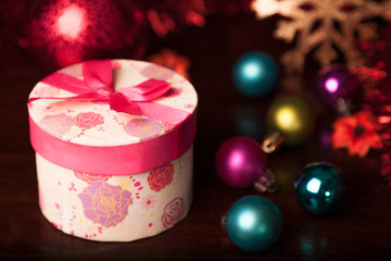 rounded Gift Box Christmas