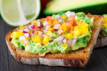 Sandwich with avocado
