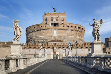 Fototapeta na wymiar Zamek Świętego Anioła w Rzymie