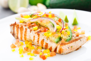 Avocado lime salmon