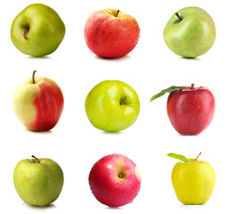 Apples isolated on white