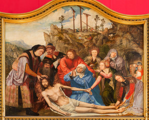 Obraz na płótnie Canvas Antwerp - Paint of Deposition of the cross