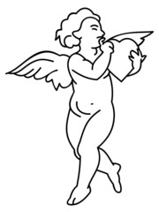 Outline cupid