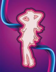 beautiful woman background