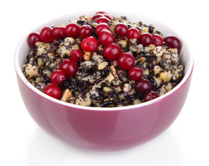 Bowl with kutia -  traditional Christmas sweet meal in Ukraine,
