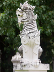 Lion statue
