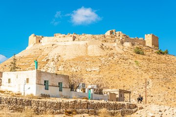 The Shoubak crusader castle fortress in Ma'an, Jordan