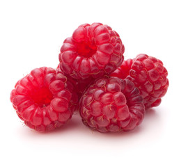 Sweet raspberry isolated on white background cutout