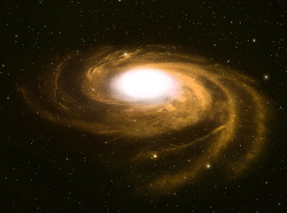 Spiral galaxy in deep space. © Vladimir Arndt